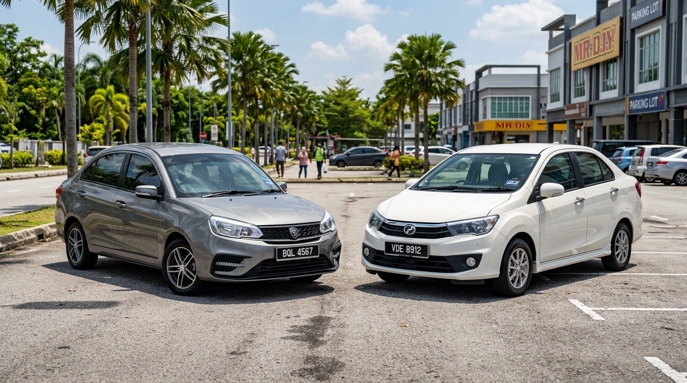 Perbandingan Proton Saga vs Perodua Bezza Terpakai Johor Bahru - Dong Huat Services